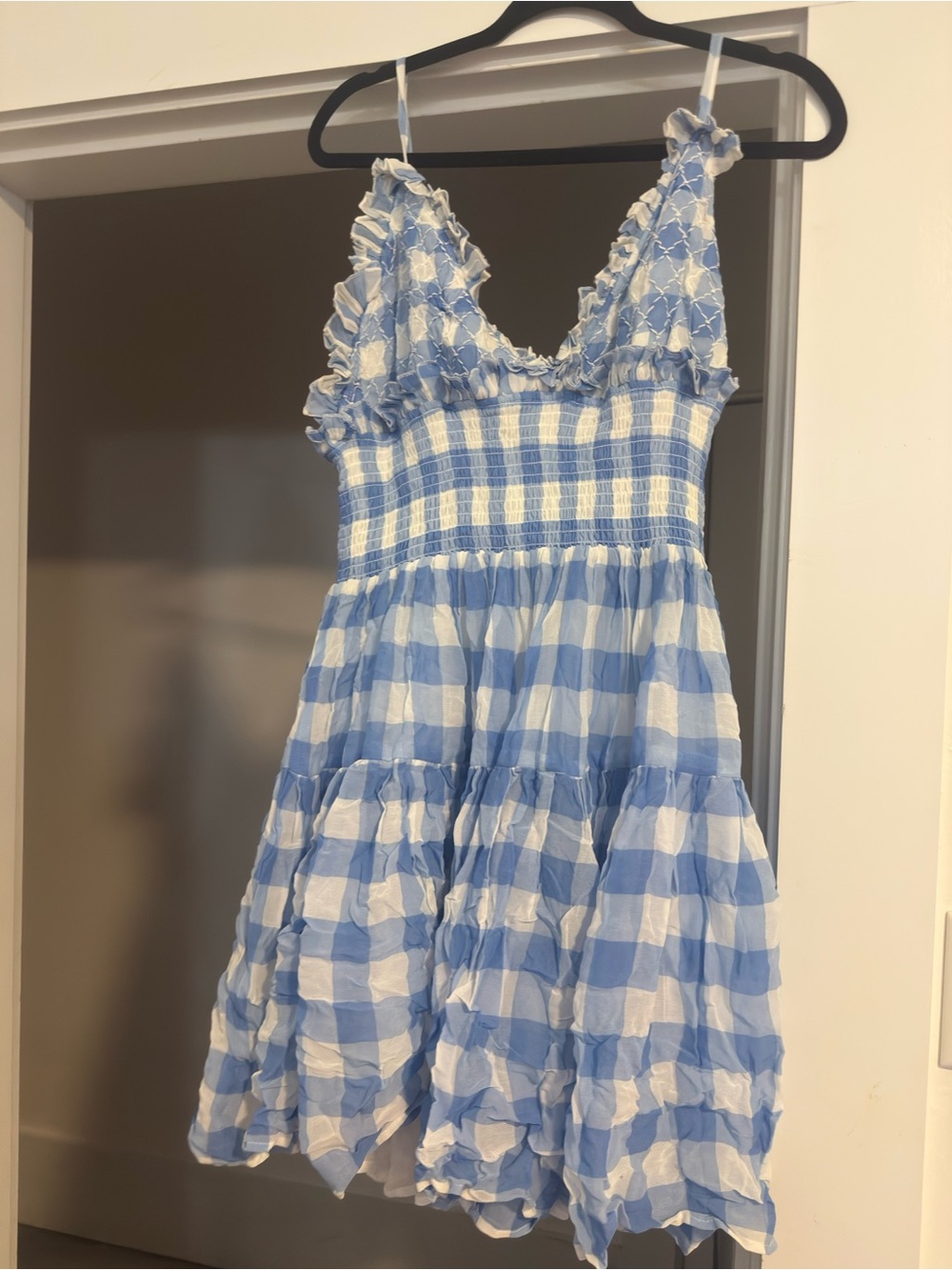 Sundress Blue and White Gingham